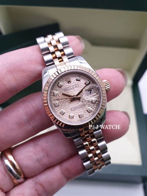 rolex lady datejust pink gold ราคา|นาฬิกา lady datejust.